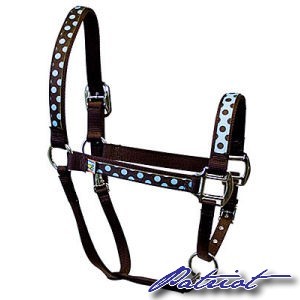 equineEliteBlueBrownPolka